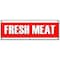 Signmission FRESH MEAT BANNER SIGN butcher steak beef chicken pork ground B-72 Fresh Meat - alternate 1